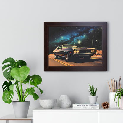 Vintage American Muscle Car Framed Poster Art Print