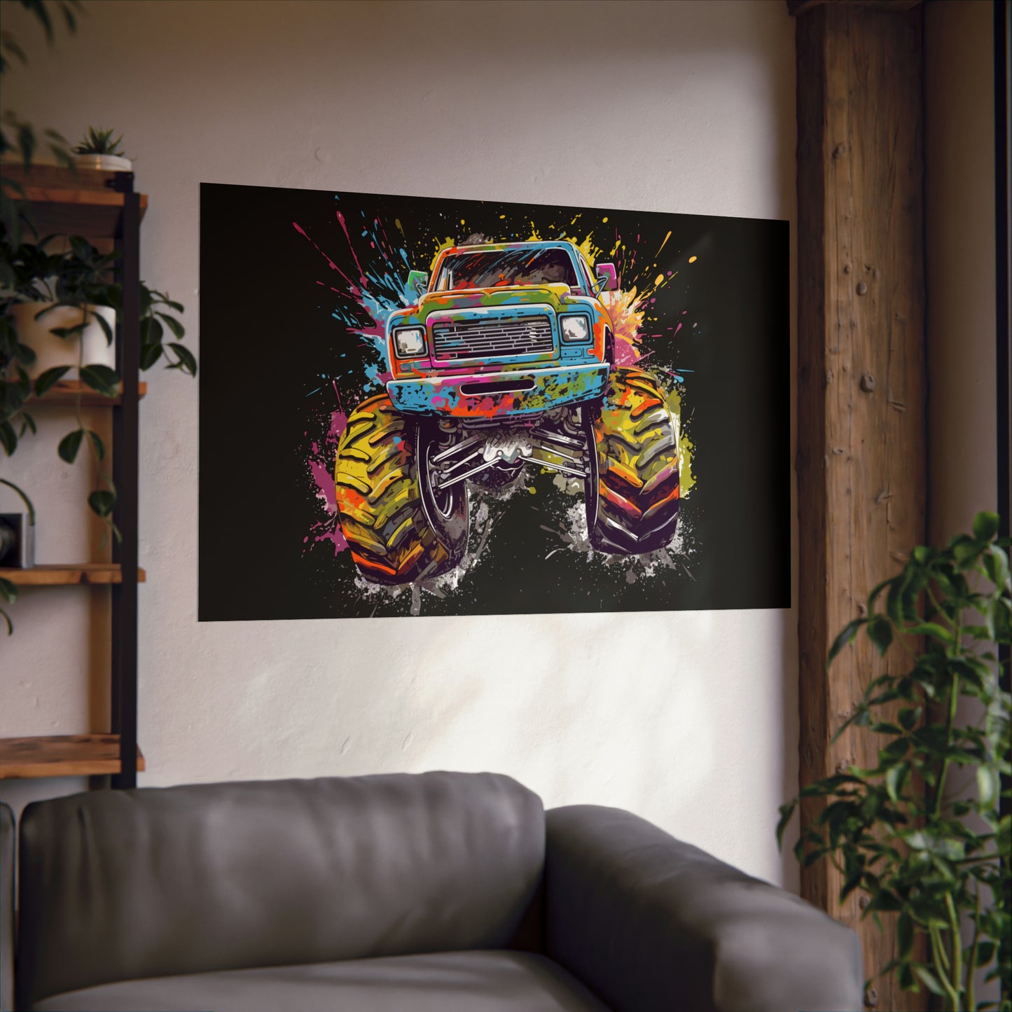 Monster Truck Poster Art Print | Customizable