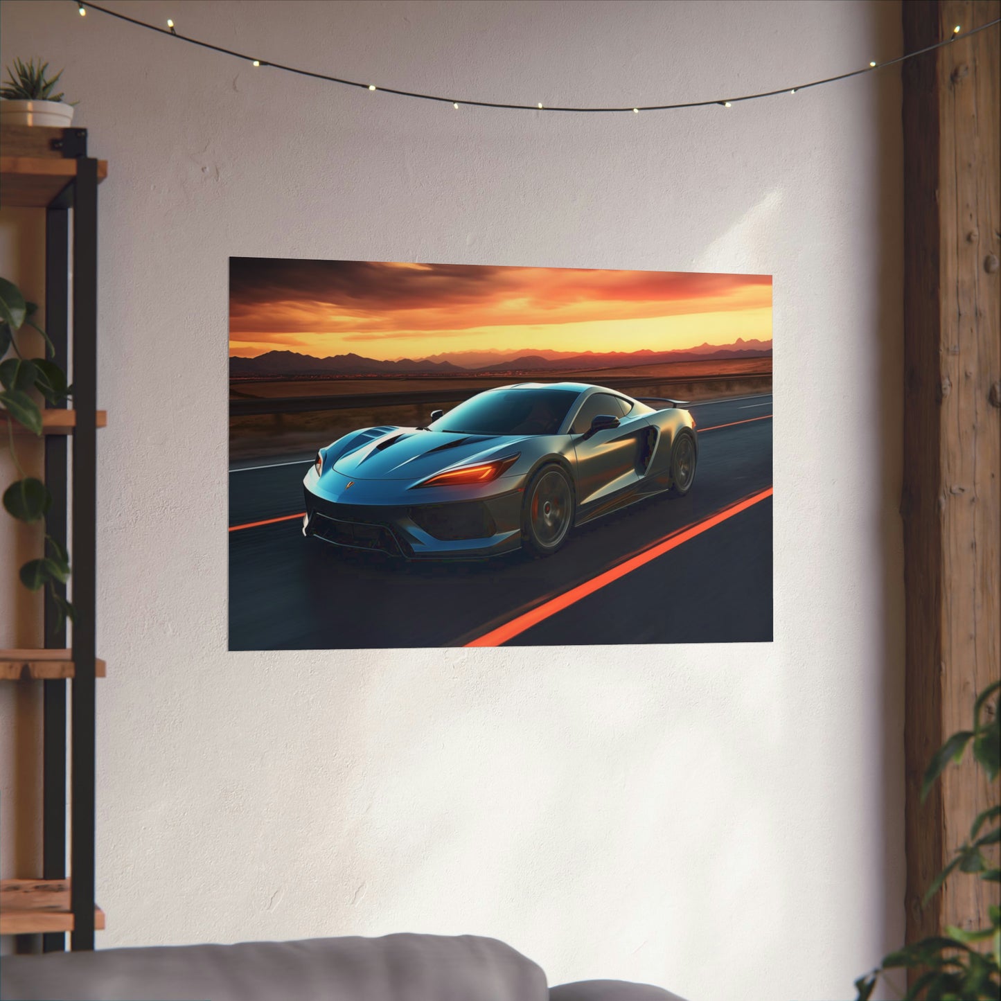 Supercar Sports Car Poster Art Print | Customizable