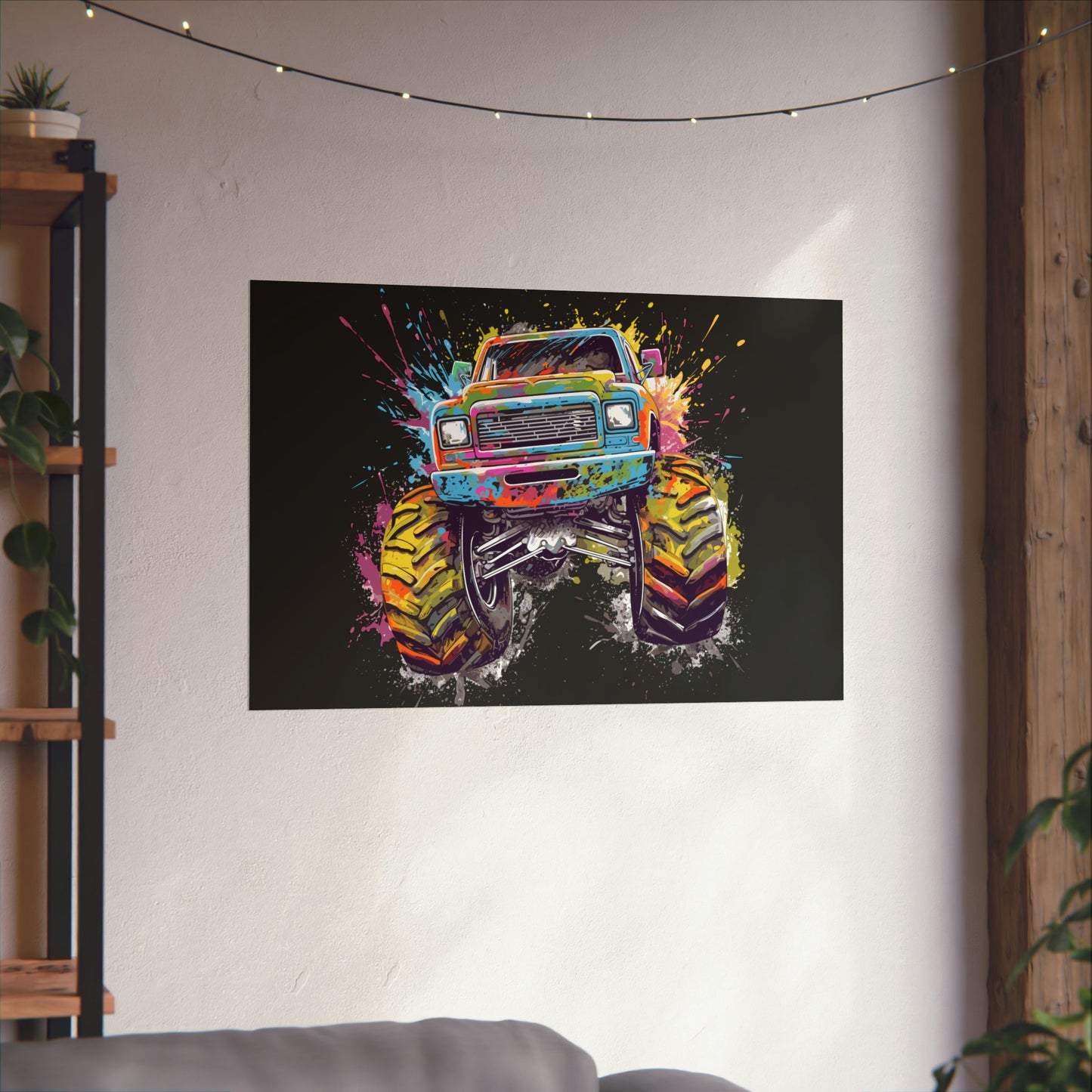 Monster Truck Poster Art Print | Customizable