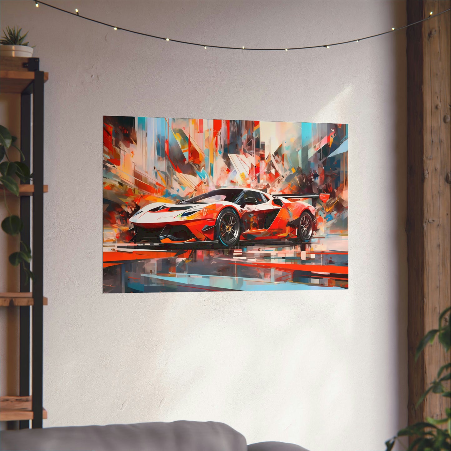 Supercar Sports Car Poster Art Print | Customizable