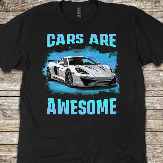 Cars Are Awesome Supercar Sports Car Youth Size Boys T-Shirt