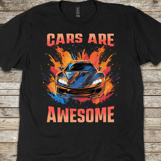 Cars Are Awesome Supercar Sports Car Youth Size Boys T-Shirt