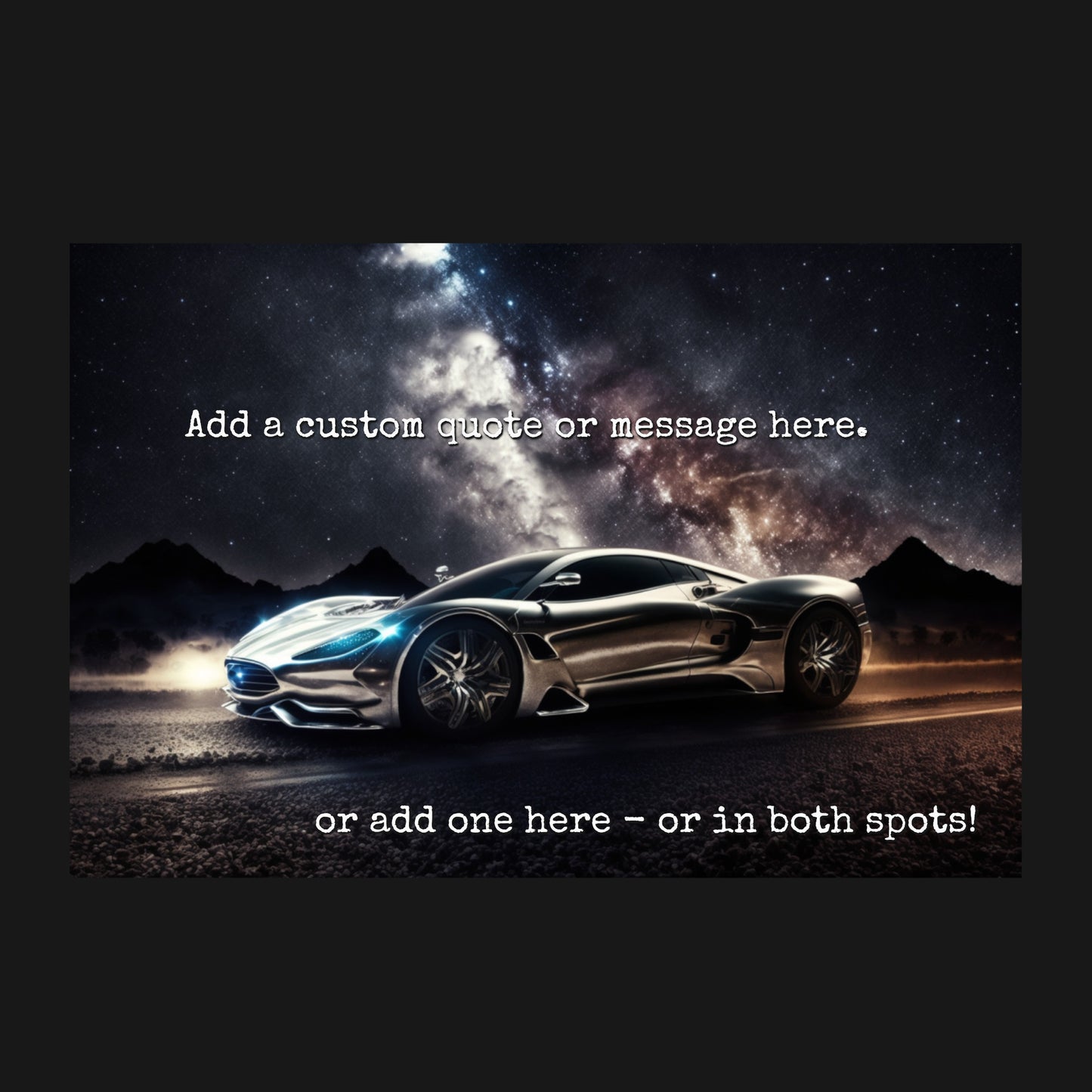 Supercar Sports Car Poster Art Print | Customizable