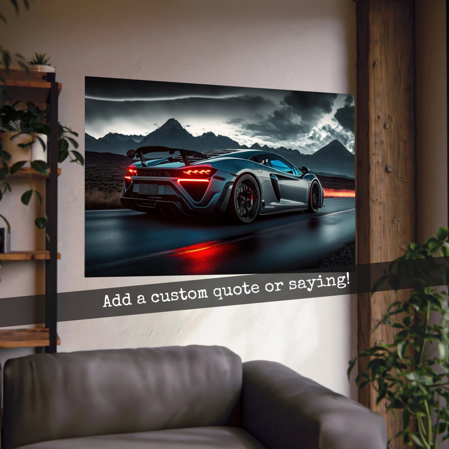 Supercar Sports Car Poster Art Print | Customizable