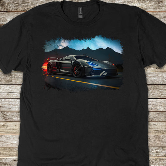 Supercar Sports Car Youth Size Boys T-Shirt