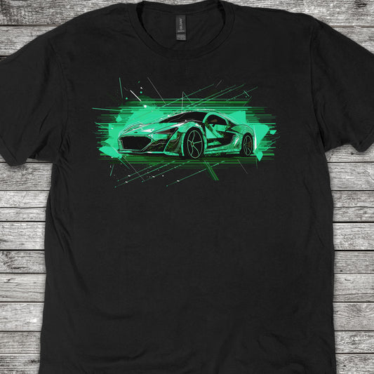 Supercar Sports Car Youth Size Boys T-Shirt