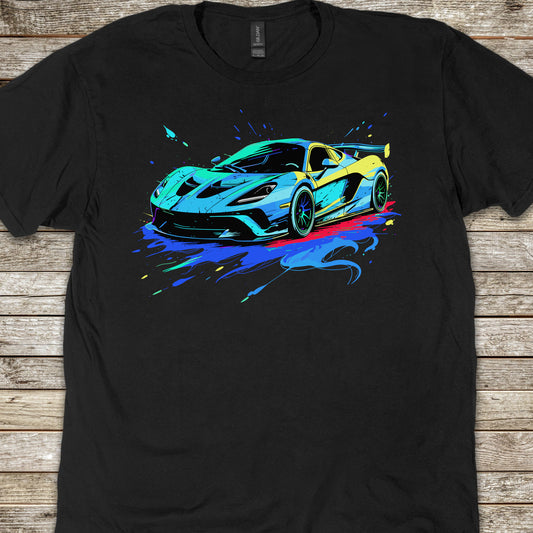 Supercar Sports Car Youth Size Boys T-Shirt