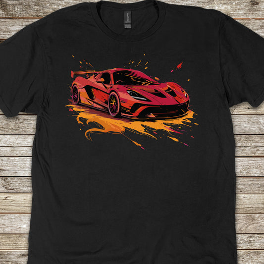 Supercar Sports Car Youth Size Boys T-Shirt
