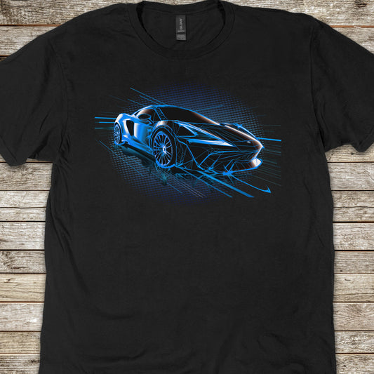 Supercar Sports Car Youth Size Boys T-Shirt