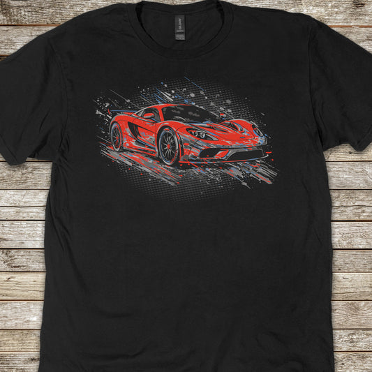Supercar Sports Car Youth Size Boys T-Shirt
